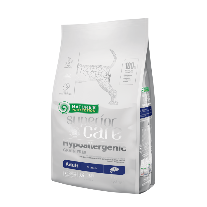 Сухой корм Nature's Protection Hypoallergenic Grain Free Adult для собак, гипоаллергенный, 1.5 кг