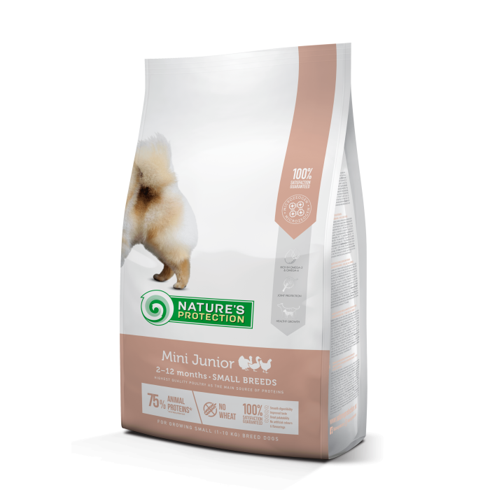 Nature‘s Protection Mini Junior Small Breeds Сухой корм для щенков малых пород, 7.5 кг