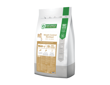 Сухой корм Nature's Protection Weight Control Sterilised Adult all breeds, для стерилизованных собак, 12 кг
