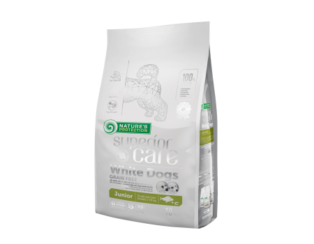 Сухой корм Nature's Protection Superior Care White Dogs Grain Free Junior Small and Mini Breeds, для юниоров, 10 кг