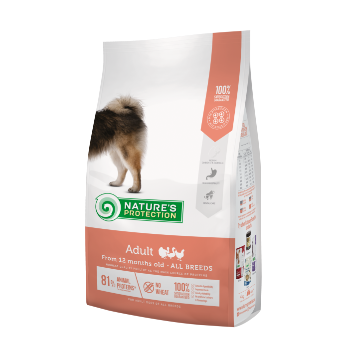 Сухий корм Nature's Protection Adult All Breeds для собак всіх порід, 4 кг