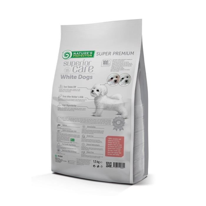Сухой корм Nature's Protection White Grain Free Starter для щенков, гипоаллергенный, 1.5 кг