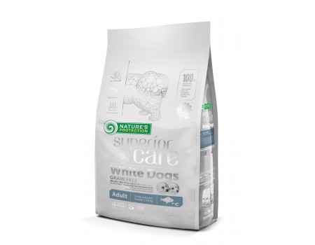 Сухий корм Nature's Protection Superior Care White Dogs Adult Small and Mini Breeds для собак, з білою рибою 1.5 кг