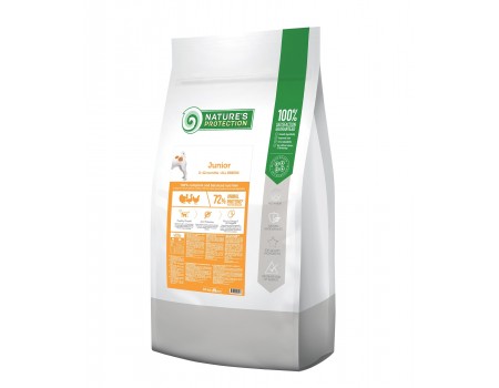 Сухой корм Nature's Protection Medium Junior для щенков средних пород, 18 кг