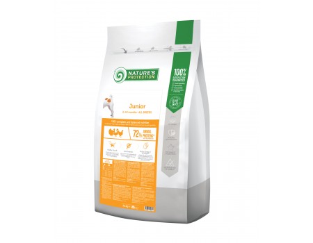 Сухой корм Nature's Protection Medium Junior для щенков средних пород, 7.5 кг