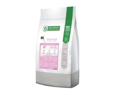 Сухой корм Nature's Protection Junior Lamb All Breeds для щенков, 18 кг