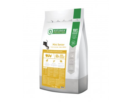 Nature's Protection Mini Senior Small Breeds Сухий корм для дорослих собак малих порід старше 7 років, 7.5 кг