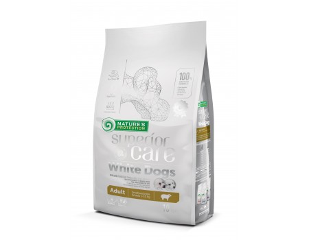 Сухой корм Nature's Protection Superior Care White Dogs для взрослых собак малых пород, ягненок, 10 кг