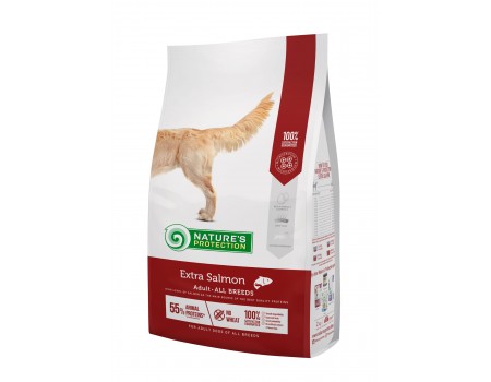Nature‘s Protection Extra Salmon Adult All BreedsСухой корм для взрослых собак всех пород с лососем, 12 кг