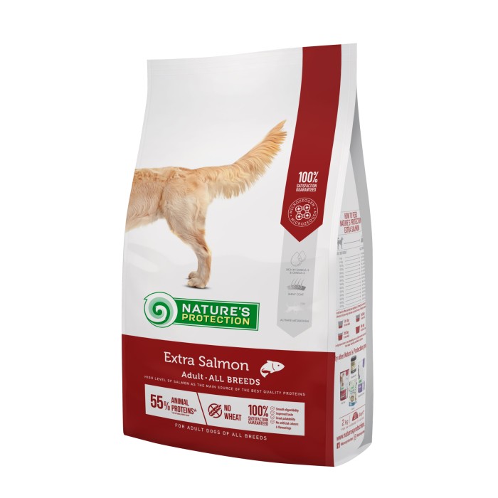 Сухий корм Nature‘s Protection Extra Salmon Adult All Breeds для дорослих собак усіх порід з лососем, 12 кг Nature's Protection Extra