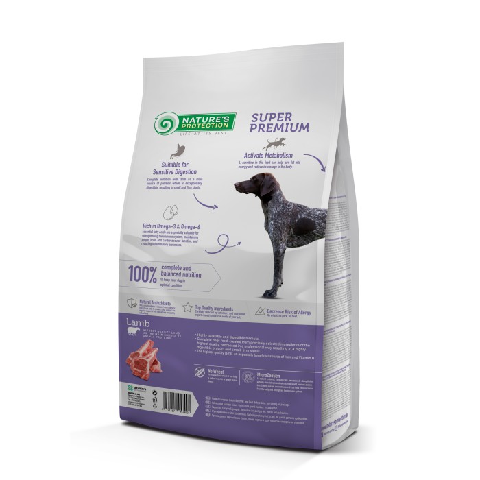 Сухой корм Nature's Protection Adult Lamb All Breeds для собак всех пород, 4 кг