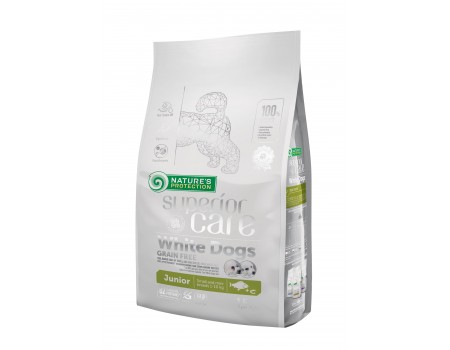 Сухой корм Nature's Protection Superior Care White Dogs Grain Free Junior Small and Mini Breeds, для юниоров, 1.5 кг