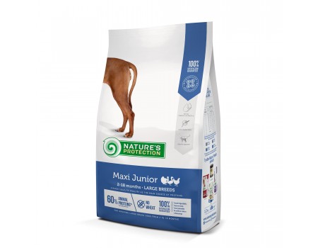 Nature‘s Protection Maxi Junior Large Breeds Сухой корм для щенков крупных пород,  12 кг