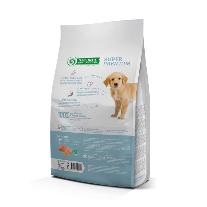 Сухий корм Nature's Protection Puppy Starter для цуценят всіх порід, c лососем і креветками, 2 кг