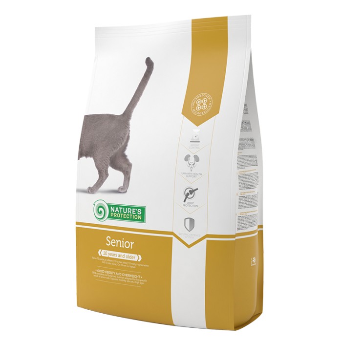 Сухой корм Nature's Protection Senior для зрелых кошек, 7 кг