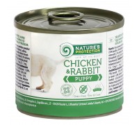Консерва Nature's Protection Puppy chicken & rabbit для цуценят, 800 г..