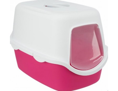 Туалет-будиночок для котів TRIXIE - Vico, 40х40х56см, рожевий/білий