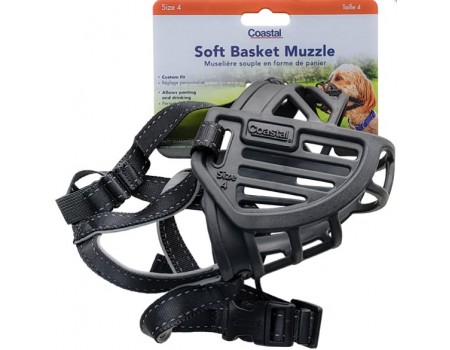 Coastal Soft Basket Muzzle КОСТАЛ СОФТ БАСКЕТ МАЗЛ силиконовый намордник для собак, размер 4