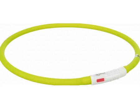 Нашийник TRIXIE USB (силікон) 70см/10мм, що світиться, зелений