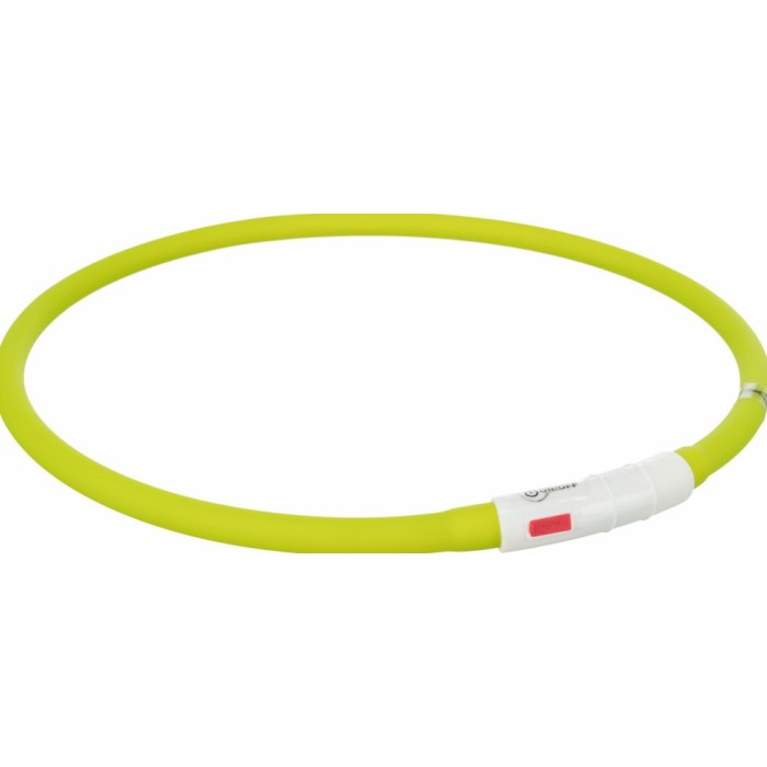 Нашийник TRIXIE USB (силікон) 70см/10мм, що світиться, зелений