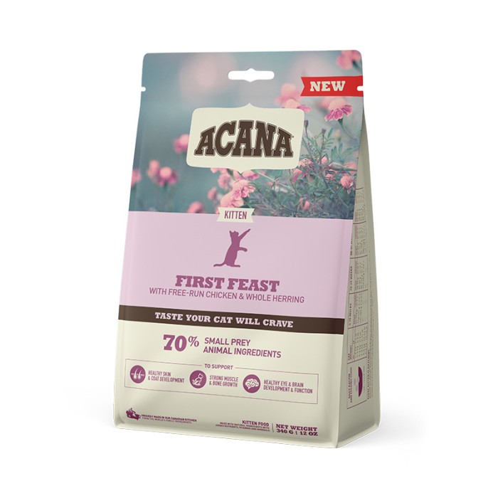 Сухой корм ACANA FIRST FEAST (Фёст Фист) для котят (курица и рыба), 0.34 кг