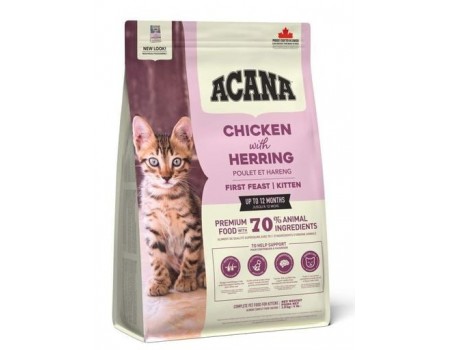 Cухой корм ACANA FIRST FEAST (Фёст Фист) для котят (курица и рыба), 1,8 кг