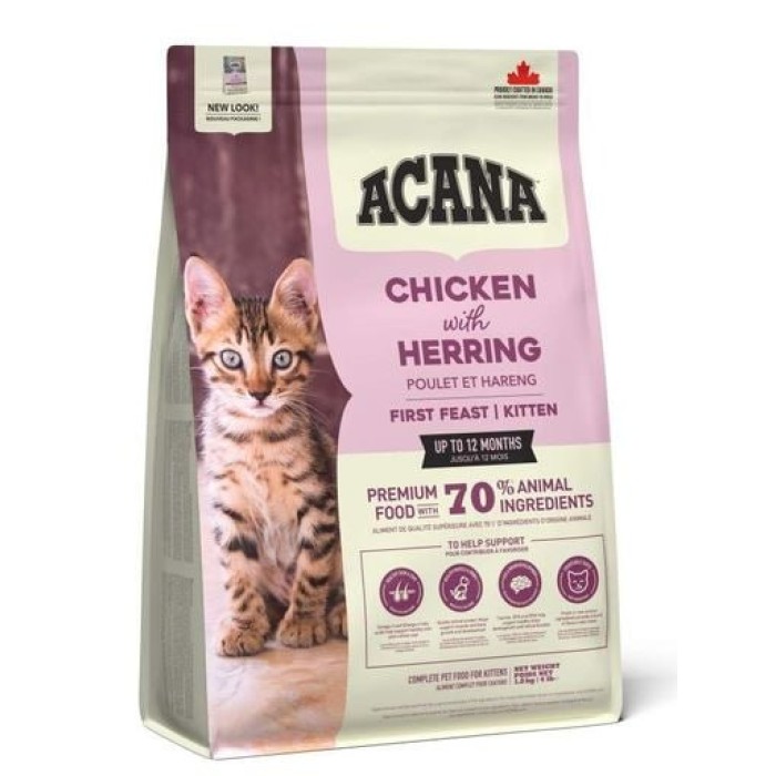 Сухой корм ACANA FIRST FEAST (Фёст Фист) для котят (курица и рыба), 1,8 кг