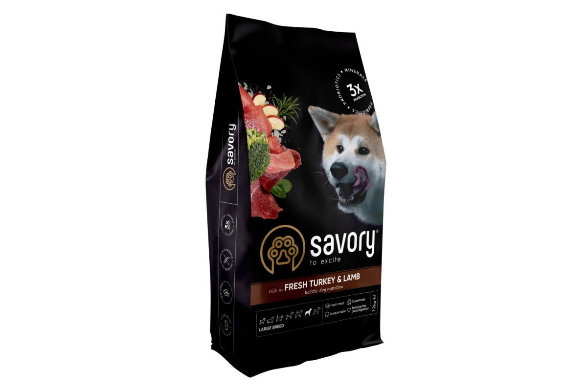 Сухий корм для собак великих порід Savory Large Breeds rich in