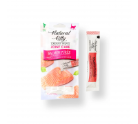 Крем-снек Natural Kitty Treat Salmon Puree, пюре з лосося, догляд за с..