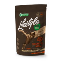 Сухий беззерновий корм Lifestyle Grain Free Salmon with krill Sterilised Adult Cat для стерилізованих дорослих кішок з лососем 1,5кг