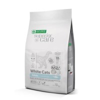 Сухий беззерновий корм Nature's Protection Superior care, для кішок з білим забарвленням, оселедець, 1.5 кг