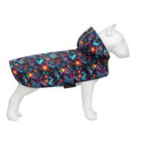 Дощовик-накидка з капюшоном для собак WAUDOG Clothes, "Нескінченні світи", XS, А 26-29 см, B 32-41