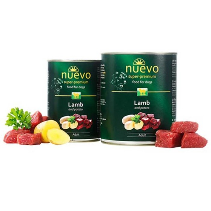 Nuevo Adult корм для собак с ягненком и картофелем, 800 г