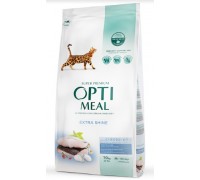 OptiMeal (Оптимил) Полнорационный cухой корм для взрослых кошек с высо..