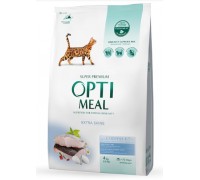 OptiMeal (Оптимил) Полнорационный cухой корм для взрослых кошек с высо..