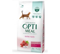 OptiMeal (Оптимил) Полнорационный сухой корм для взрослых кошек с высо..