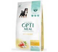 Сухий корм Optimeal для дорослих собак великих порід, з куркою, 12 кг..