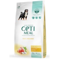 Сухой корм Optimeal для взрослых собак крупных пород, с курицей, 12 кг