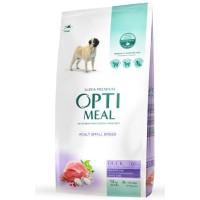 Сухой корм Optimeal для взрослых собак малых пород, с уткой, 12 кг