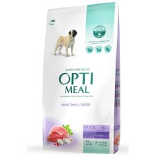 Сухий корм Optimeal для дорослих собак малих порід, з качкою, 12 кг