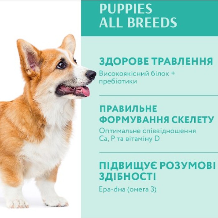 Сухий корм Optimeal для цуценят всіх порід, з індичкою, 1.5 кг