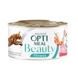 Консерви Optimeal Beauty Fitness Sterilised  для котів, тунець в соусі..