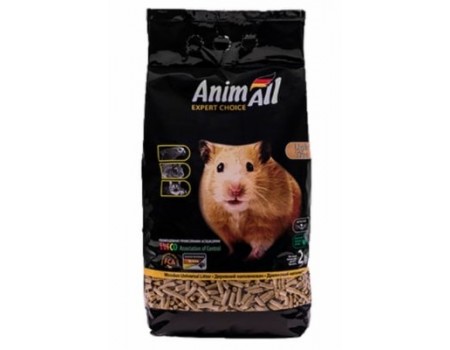 AnimAll Древесный наполнитель для кошачьего туалета, 2 кг