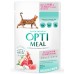 Вологий корм Optimeal для дорослих кішок, з ягням і індичкою, 85 г