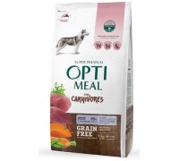Беззерновой сухой корм Optimeal для взрослых собак всех пород, с уткой..