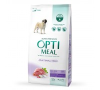 Сухий корм Optimeal для дорослих собак малих порід, з качкою, 1.5 кг..