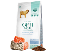 OptiMeal (Оптимил) Гипоаллергенный сухой корм для собак - лосось 0,65 ..
