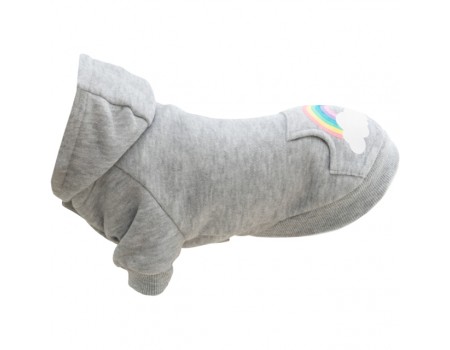 Худи Trixie "Rainbow Falls"для собак, S: 33см, светло-серый