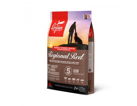 ORIJEN Regional Red Dog  биологически соответствующий корм для собак всех пород  и всех стадий жизни, 6 кг