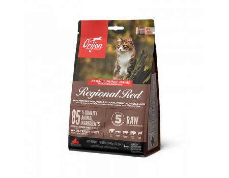 Orijen Regional Red Cat Сухой корм для кошек из красных видов мяса, 0.34 кг